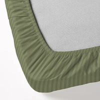 MORADO Premium Glace Cotton Stripe Double Fitted Bedsheet With 2 King Size Pillow Covers for Home-Hotels-Guest House (90x100 Inches) - 90x100inches