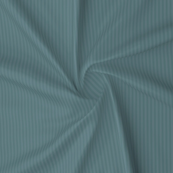 MORADO Premium Glace Cotton Stripe Single Fitted Bedsheet With 1 King Size Pillow Covers for Home-Hotels-Guest House (60x90 Inches) - 60x90inches