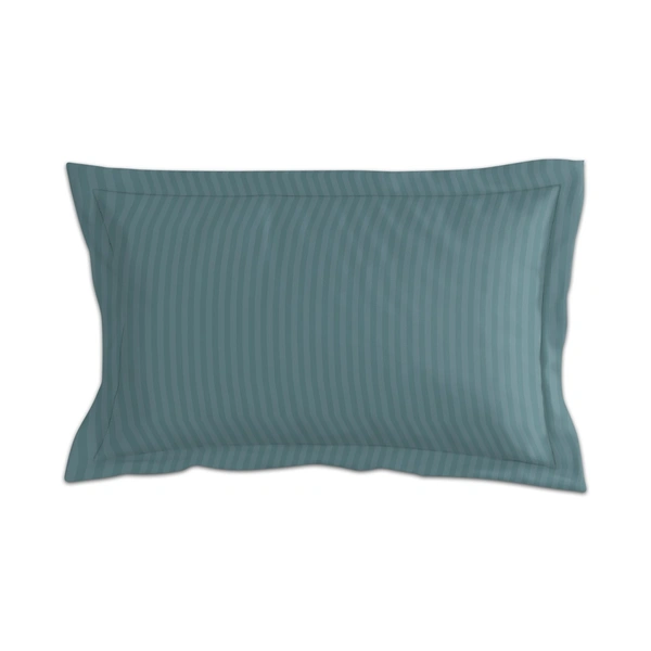 MORADO Premium Glace Cotton Stripe Single Fitted Bedsheet With 1 King Size Pillow Covers for Home-Hotels-Guest House (60x90 Inches) - 60x90inches