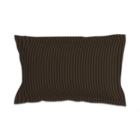 MORADO Premium Glace Cotton Stripe Single Fitted Bedsheet With 1 King Size Pillow Covers for Home-Hotels-Guest House (60x90 Inches) - 60x90inches