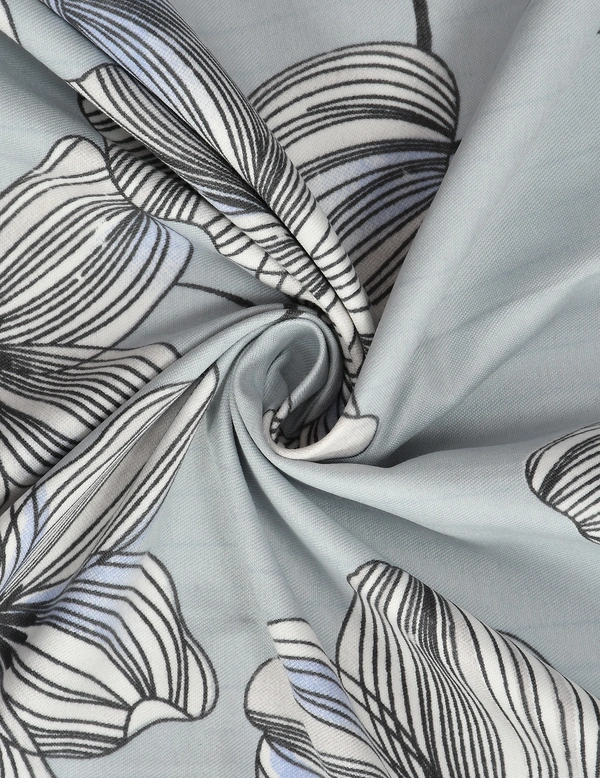 MORADO Premium Glace Cotton 210 GSM King Size Double Bedsheet with 2 Pillow Covers (108x108, Inches) - 108x108 Inches, Grey