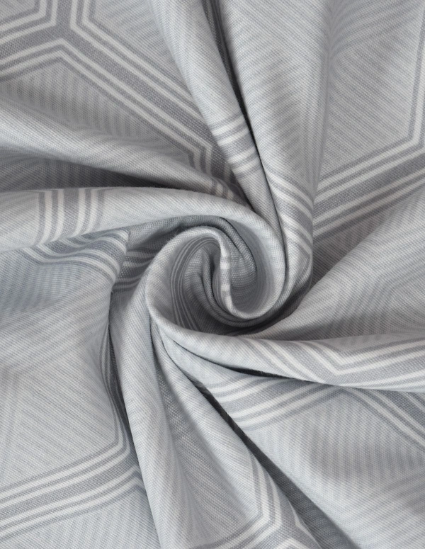 MORADO Premium Glace Cotton 210 TC Double Bedsheet with 2 King Size Pillow Covers (90x100 Inches) - 90x100 Inches, Grey