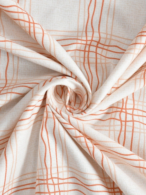 MORADO Premium Glace Cotton 210 TC Elastic Fitted Single Bedsheet with 1 Pillow Cover (36x72x8 Inches) - 36x72x8 Inches