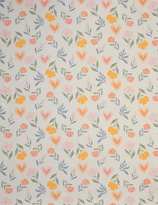 MORADO Premium Glace Cotton Elastic Fitted Single Bedsheet with 1 King Size Pillow Cover (36x72x8 Inches, Offwhite Blue) - 36x72x8 Inches, Mutlicolor