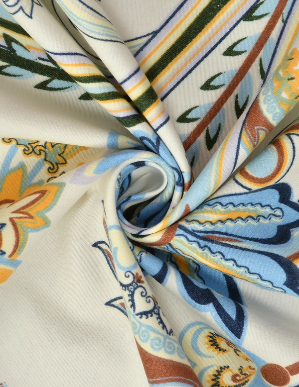 MORADO Premium Glace Cotton Elastic Fitted Double Bedsheet with 2 King Size Pillow Covers (72x78x8 Inches, Offwhite Blue) - 72x78x8 Inches, Blue