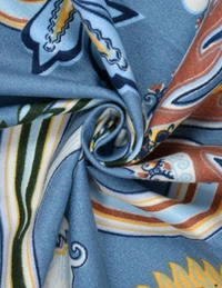 MORADO Glace Cotton 5 Pcs with Beautiful White Pompom Lace Bedding Set | Double Bed Size Bedsheet with 2 Pillow Covers and 2 Filled Cushions (90x100 Inches - Blue) - 90x100 Inches, Blue