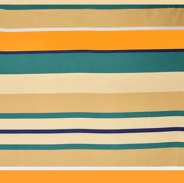 MORADO Premium Glace Cotton Double Bedsheet with 2 King Size Pillow Covers (90x100 Inches) - Multicolor