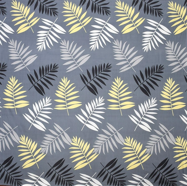 MORADO Premium Glace Cotton Double Bedsheet with 2 King Size Pillow Covers (90x100 Inches) - Grey