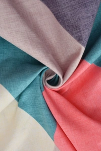 MORADO Premium Glace Cotton Double Bedsheet with 2 King Size Pillow Covers (90x100 Inches) - Multicolor