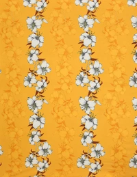 MORADO Premium Glace Cotton Double Bedsheet with 2 King Size Pillow Covers (90x100 Inches) - Mustard