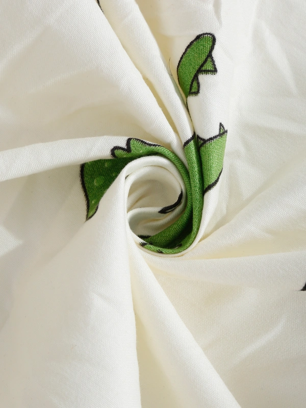 MORADO Premium Glace Cotton Double Bedsheet With 2 King Size Pillow Covers (90x100 Inches) - 72x78x8 Inches, Offwhite