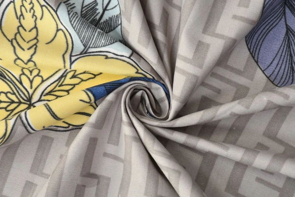 MORADO Premium Glace Cotton Double King Bedsheet with 2 King Size Pillow Covers (108x108 Inches)