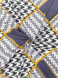 MORADO Premium Glace Cotton Double King Bedsheet with 2 King Size Pillow Covers (108x108 Inches)