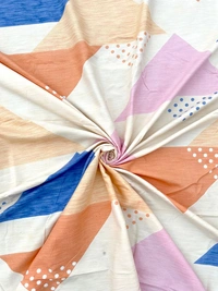 MORADO Premium Glace Cotton Double King Bedsheet with 2 King Size Pillow Covers (108x108 Inches)