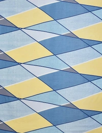 MORADO Premium Glace Cotton Double King Bedsheet with 2 King Size Pillow Covers (108x108 Inches) - Multicolor