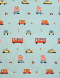 MORADO Premium Glace Cotton Elastic Fitted Double Bedsheet with 2 Pillow Covers (72x78x8 Inches) - Blue, Hand Wash or Machine Wash, Wash Dark Colors Separately, Do not Bleach