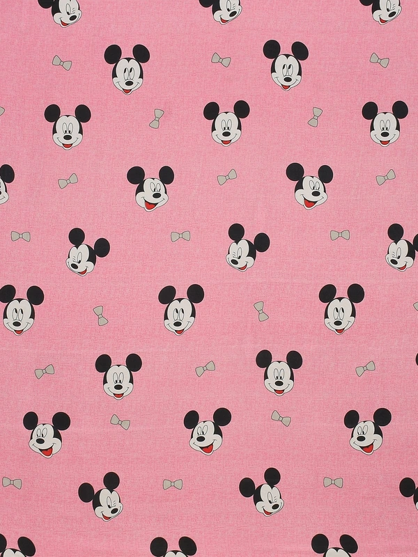 MORADO Premium Glace Cotton Elastic Fitted Double Bedsheet with 2 Pillow Covers (72x78x8 Inches) - Pink, Hand Wash or Machine Wash, Wash Dark Colors Separately, Do not Bleach