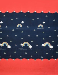 MORADO Premium Glace Cotton Elastic Fitted Double Bedsheet with 2 Pillow Covers (72x78x8 Inches) - Multicolor, Hand Wash or Machine Wash, Wash Dark Colors Separately, Do not Bleach