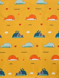 MORADO Premium Glace Cotton Elastic Fitted Double Bedsheet with 2 Pillow Covers (72x78x8 Inches) - Yellow