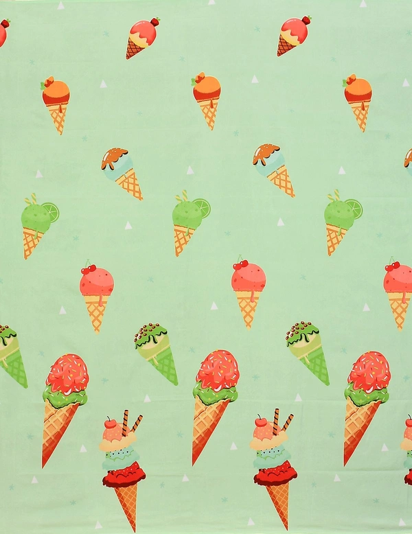 MORADO Premium Glace Cotton Elastic Fitted Double Bedsheet with 2 Pillow Covers (72x78x8 Inches) - Green