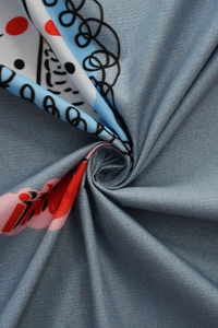 MORADO Premium Glace Cotton Single Bedsheet with 1 King Size Pillow Cover (60x90 Inches) - Grey