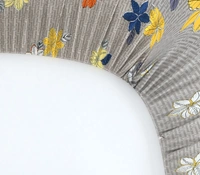 MORADO Premium Glace Cotton Elastic Fitted Double Bedsheet with 2 Pillow Covers (72x78x10 Inches)