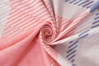 MORADO Premium Glace Cotton Elastic Fitted Double Bedsheet with 2 Pillow Covers (72x78x10 Inches)