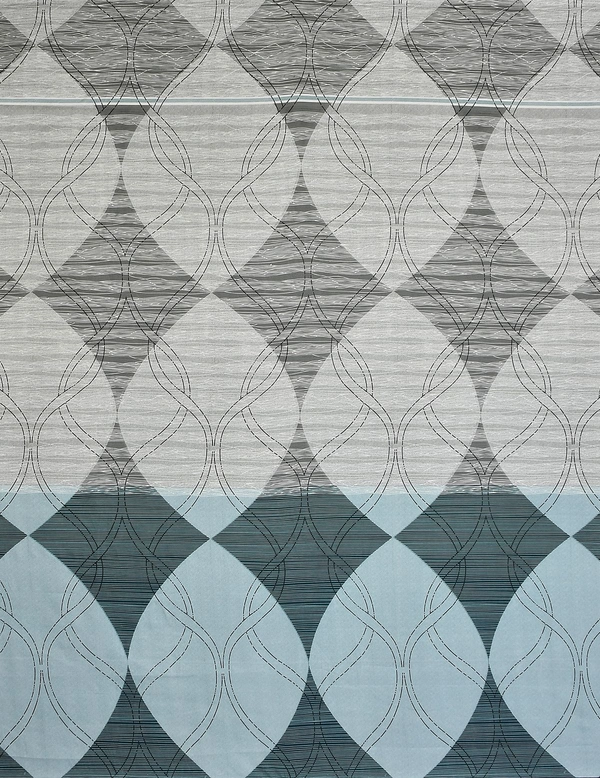 MORADO Premium Glace Cotton Elastic Fitted Double Bedsheet with 2 Pillow Covers (72x78x10 Inches)