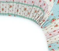 MORADO Premium Glace Cotton Elastic Fitted Single Bedsheet With 1 Pillow Cover (36x72x8 Inches) - 36x72x8 Inches, Multicolor