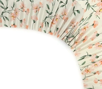 MORADO Premium Glace Cotton Elastic Fitted Double Bedsheet With 2 Pillow Covers (72x78x8 Inches) - 72x78x8 Inches, Cream