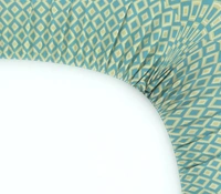 MORADO Premium Glace Cotton Elastic Fitted Single Bedsheet With 1 Pillow Cover (36x72x8 Inches) - 36x72x8 Inches, Green