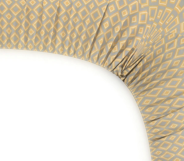 MORADO Premium Glace Cotton Elastic Fitted Single Bedsheet With 1 Pillow Cover (36x72x8 Inches) - 36x72x8 Inches, Yellow