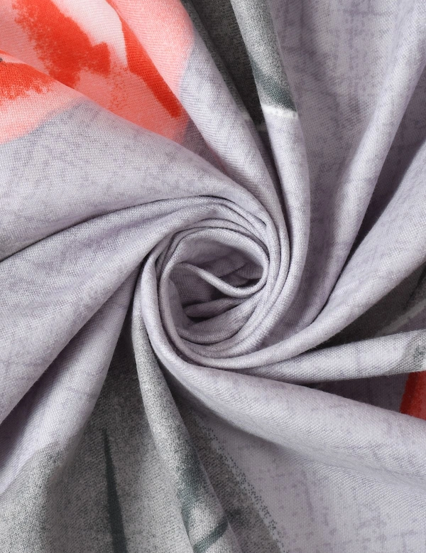 MORADO Premium Glace Cotton Elastic Fitted Double Bedsheet with 2 King Size Pillow Covers (72x78x10 Inches) - 72x78x10 Inches, Multicolor