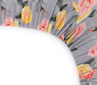 MORADO Premium Glace Cotton Elastic Fitted Double Bedsheet with 2 King Size Pillow Covers (72x78x10 Inches) - 72x78x10 Inches, Multicolor