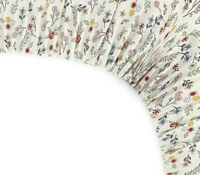 MORADO Premium Glace Cotton Elastic Fitted Double Bedsheet with 2 King Size Pillow Covers (72x78x10 Inches) - 72x78x10 Inches, Offwhite