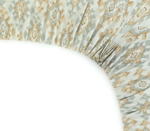 MORADO Premium Glace Cotton Single Bedsheet With 1 King Size Pillow Cover (60x90 Inches) - 36x72x8 Inches