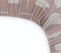 MORADO Premium Glace Cotton Single Bedsheet With 1 King Size Pillow Cover (60x90 Inches) - 36x72x8 Inches