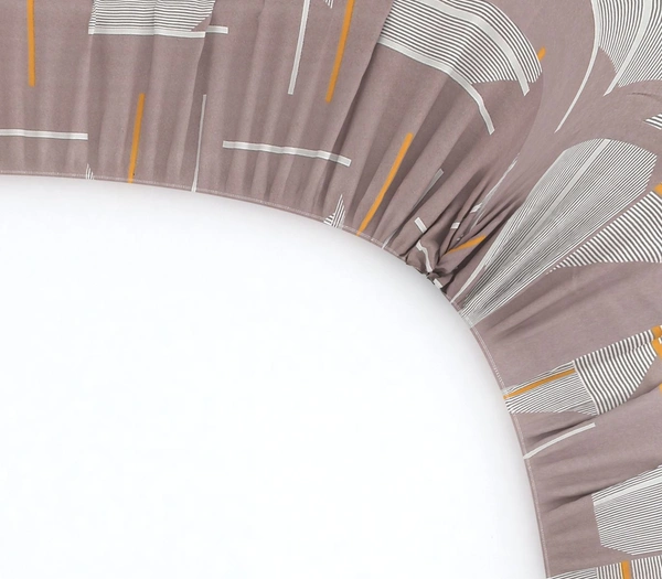 MORADO Premium Glace Cotton Single Bedsheet With 1 King Size Pillow Cover (60x90 Inches) - 36x72x8 Inches