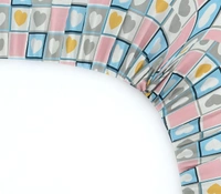 MORADO Premium Glace Cotton Elastic Fitted Double Bedsheet with 2 King Size Pillow Covers (72x78x10 Inches) - 72x78x10 Inches, Multicolor