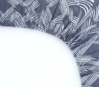 MORADO Premium Glace Cotton Elastic Fitted Double Bedsheet with 2 King Size Pillow Covers (72x78x8 Inches) - 72x78x8 Inches, Blue