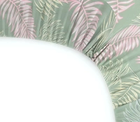 MORADO Premium Glace Cotton Single Bedsheet With 1 King Size Pillow Cover (36x72x8 Inches) - 36x72x8 Inches, Green