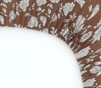 MORADO Premium Glace Cotton Single Bedsheet With 1 King Size Pillow Cover (36x72x8 Inches) - 36x72x8 Inches, Coffee