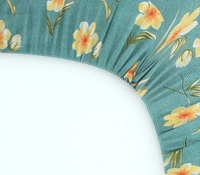 MORADO Premium Glace Cotton Elastic Fitted Double Bedsheet with 2 Pillow Covers (72x78x8 Inches) - 72x78x8 Inches