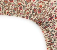 MORADO Premium Glace Cotton Elastic Fitted Double Bedsheet with 2 Pillow Covers (72x78x8 Inches) - 72x78x8 Inches