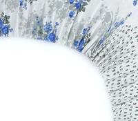 MORADO Premium Glace Cotton Elastic Fitted Double Bedsheet with 2 Pillow Covers (72x78x8 Inches) - 72x78x8 Inches