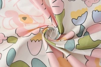 MORADO Premium Glace Cotton King Size Double Bedsheet With 2 King Size Pillow Covers (108x108 Inches) - 108x108 Inches, Pink