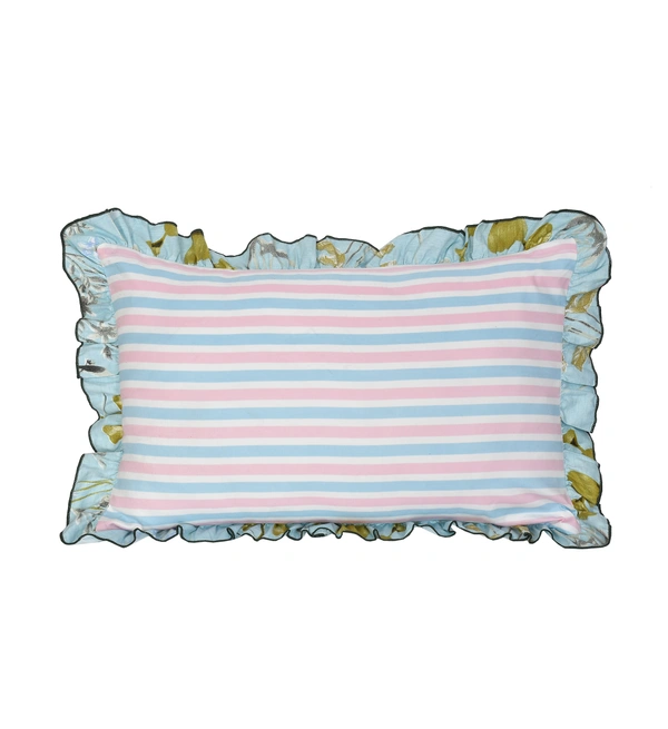 MORADO Premium Glace Cotton King Size Double Bedsheet With 2 King Size Pillow Covers (108x108 Inches) - 108x108 Inches, Sky Blue