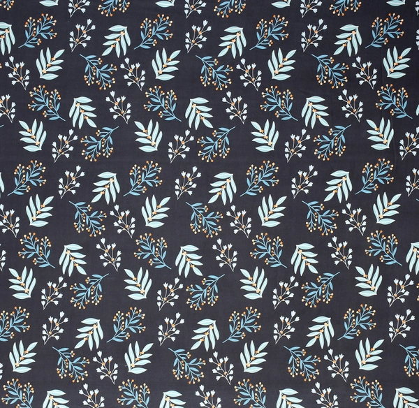 MORADO Premium Glace Cotton Elastic Fitted Double Bedsheet With 2 Pillow Covers (72x78x8 Inches) - 72x78x8 Inches, Blue