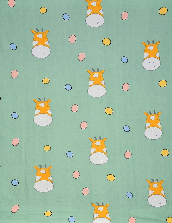 MORADO Glace Cotton Double Bed Quilt Cover / Duvet Cover / Rajai Cover / Blanket Cover With Zipper (90x100 Inches) - 90x100 Inches, Green