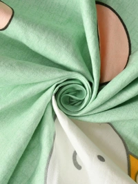 MORADO Premium Glace Cotton Single Bedsheet With 1 King Size Pillow Cover (60x90 Inches) - 60x90 Inches, Green